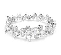 Constella bracelet, Mixed cuts, White, Rhodium plated