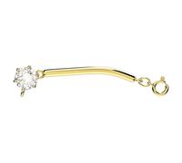 Constella extender, Round cut, White, 18K gold finish