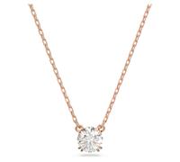 Constella pendant, Round cut, White, Rose gold-tone plated