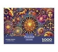 Constellation 1000 Piece Jigsaw Puzzle for Adultsthe Twelve Zodiac Signs Jigsaw Great Gift Colourful Challenging & Brainteasing PuzzlesPuzzle Game for The Whole for Women Gift