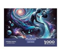 Constellation 1000 Pieces for Adults Jigsaw Puzzles for Adults 1000 Piece Puzzle Educational Gamesthe Twelve Zodiac Signs Colorful Cats Beautiful Window View- Decoration Puzzle70x50