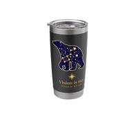 Constellation Bear with Guiding Star Motto Stainless Steel Insulated Tumbler
