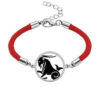 Constellation Capricorn Zodiac Sign Lucky Red String Bracelet Rope Bracelet Handmade