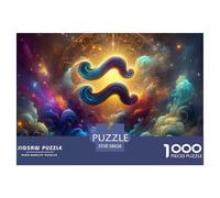 Constellation Challenging Puzzles1000 Piece Puzzle Classic Educational Games Beautiful Decorationthe Twelve Zodiac Signs PuzzleEducational Game100% Recvcled Cardboard38x26cm/cs