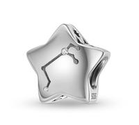 Constellation Charm 925 Sterling Silver Birthstone Bead Birthday Cross Mom Family Pendant for Pandora Charm Bracelet (Aries)