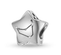 Constellation Charm 925 Sterling Silver Birthstone Bead Birthday Cross Mom Family Pendant for Pandora Charm Bracelet (Capricorn)