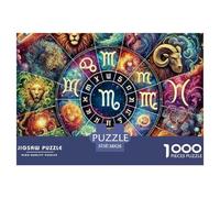 Constellation Jigsaw Puzzles for Adults 1000 Piece Jigsaw Puzzle for Adults Educational Game 1000 Piecesthe Twelve Zodiac Signs Puzzles for Adult Challenging & Brainteasing Puzzle Game for The Whole
