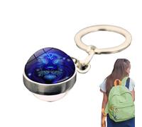 Constellation Key Chains | Fashion Constellation Backpack Accessory,Glowing in the Dark Pendant Key Chain Decorations for Schoolbag Backpack Bag Accessories