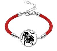 Constellation Leo Zodiac Sign Lucky Red String Bracelet Rope Bracelet Handmade