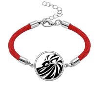 Constellation Leo Zodiac Symbol Lucky Red String Bracelet Rope Bracelet Handmade