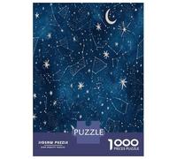 Constellation Map Jigsaw Puzzle 1000 Piece Jigsaw Puzzle Night Sky Puzzle Game for Adults Relaxing Gift 52x38cm/1000pcs