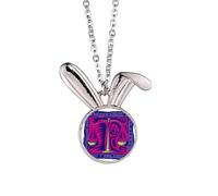 constellation mexicon culture engraving Rabbit Necklace Pendant Bunny Animal Jewelry Gift
