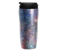 Constellation Moon and Planet Galaxy Coffee Cup Reusable Travel Mug Double Wall Thermal Insulated with Lid Hot Cold Drinks