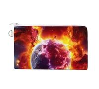Constellation Pillar of Creation Custom Canvas Coin Purse Change Wallet Bag Small Makeup Bags for Men Women 7.5 X 4.6 Inch