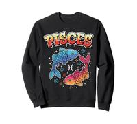 Constellation Pisces Zodiac Sign Twin Fish Graffiti Sweatshirt