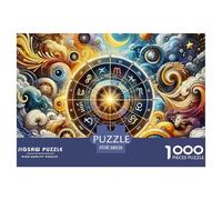 Constellation Puzzles 1000 Pieces for Adults Jigsaw Puzzles for Adults 1000 Piece Puzzle Challenging Game for The Whole for Women,the Twelve Zodiac Signs Gifts for MenFun Activity for Homel