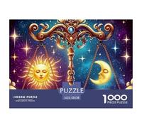 Constellation Puzzles 1000 Pieces for Adults Jigsaw Puzzles for Adults 1000 Piece Puzzle Challenging Game for The Whole for Women,the Twelve Zodiac Signs Gifts for MenFun Activity for Homel