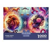 Constellation Puzzles 1000 Pieces for the Twelve Zodiac Signs Adults Jigsaw Puzzles for Adults1000 Piece Puzzle Classic Educational Games Beautiful Decoration Puzzle52x38cm/1000p