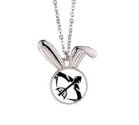 Constellation Sagittarius Zodiac Sign Rabbit Necklace Pendant Bunny Animal Jewelry Gift