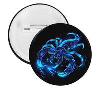 Constellation Scorpio Buttons Pin Badges Tinplate Lapel Pins Crafts for Shirts Clothes Bag Accessory 5PCS