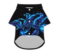 Constellation Scorpio Hawaii Shirt Print Dog Clothes T-Shirt Beach for Puppy Cat S
