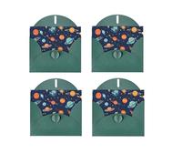 Constellation Star Clusters Galaxies Horizontal Full Single-Sided Printing Pearlescent Paper Birthday Halloween Christmas Halloween Birthday Party Holiday Greeting Card