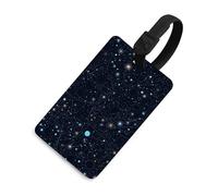 Constellation Star Clusters Galaxies Luggage Tags for Suitcases Privacy Protection Travel Essentials Bag Tag Personalized Unique Luggage Tag Heavy Duty Cute Baggage Tags with Privacy Name Card