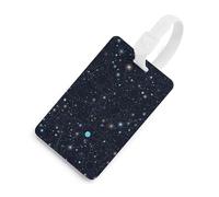 Constellation Star Clusters Galaxies Luggage Tags for Suitcases Privacy Protection Travel Essentials Bag Tag Personalized Unique Luggage Tag Heavy Duty Cute Baggage Tags with Privacy Name Card