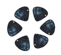 Constellation Star Clusters Galaxies print Guitar Picks, 12PCS Premium Celluloid Guitar Pick Medium for Acoustic Guitar, Electric Guitar, Bass