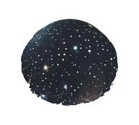 Constellation Star Clusters Galaxies Print Shower Cap, Shower Cap for Women Reusable, Waterproof Bath Cap,Quick Drying Bath Hair Cap