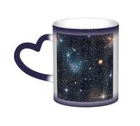 Constellation Star Clusters Galaxies Print Thermal Color Changing Mug, Ceramic Coffee Cup, Magic Mug for Home Office Cafe