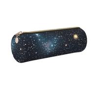 Constellation Star Clusters Galaxies Print Women Men Pencil Case Cylindrical Lightweight Pen Pouch Office Stationery Organizer