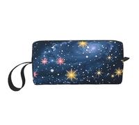 Constellation Star Clusters Galaxies Printed Makeup Bag with Handle, Lightweight Portable Cosmetic Organiser for Travel, Gym & Daily Use – Gift for Women Girls