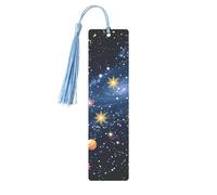 Constellation Star Clusters Galaxies Printed Metal Bookmarks M - Sky Blue Lightweight Aluminium Book Marker for Books, Journals & Gifts, Ideal Book Lovers, Holiday Decor & Crafts