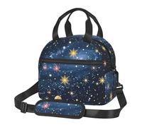 Constellation Star Clusters Galaxies Prints Lunch Bag Tote Bag for Women Men, Insulated Lunch Cooler Bag Organizer for School Picnic Work Outdoor