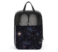 Constellation Star Clusters Galaxies Shoe Bag Travel Shoe Organizer Water-Resistant Shoe Pouch with Zipper Sneaker Dust Bag, gray, One Size, Modern