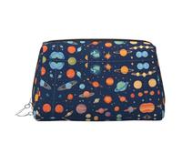 Constellation Star Clusters Galaxies Stylish Portable Cosmetic Bag with Full-Print Design – Durable PVC Leather Makeup & Toiletry Organizer for Home & Travel Use