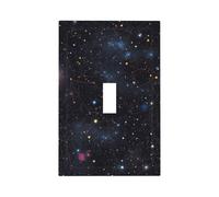 Constellation Star Clusters Galaxies Wall Plates Decorative Light Switch Cover 1 Gang Outlet Covers Standard Size 5" x 3" Plug Covers Electrical Switchplate Home Decor for Bedroom Kitchen