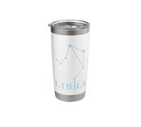 Constellation Star Sign Libra Stainless Steel Insulated Tumbler