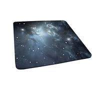 Constellation Tablecloth, Infinite Space with Nebula and Stars Universal Energy Cosmology, Elastic Edge, Suitable for Kitchen Party Picnic, Fit for 28"x28" Square Table Pale Blue Black White