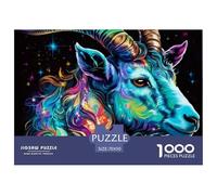 Constellation Unique 1000 Piece Jigsaw Puzzle for Adults The Twelve Zodiac Signs Colourful Challenging & Brainteasing Adult Jigsaws Fun 100% Recycled Cardboard70x50cm/1000pcs