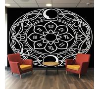 Constellation Wallpaper - Boho Zodiac Astrology Wall Mural - Wall Murals for Living Room Bedroom - Photo Wallpaper & Home Decor Art - 350 x 256 cm A-887