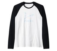 Constellation Zodiac Sign Pisces Pisces Raglan Baseball Tee
