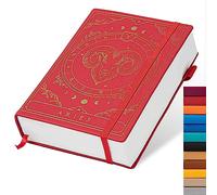 Constellations A5 Dotted Hardcover Journal Notebook, 100gsm 400pages Writing Paper, Bullet Organizers Notebook for Women, Men, Teens (Aries)