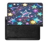 Constellations And Stars Pattern Passport Holder Passport Cover Protector Essentials with Credit Card Slots for Women Men
