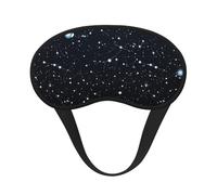 Constellations and Stars Pattern Sleep Mask for Side Sleeper Eye Mask for Sleeping Light Blocking Sleep Eye Mask for Women Men Adjustable Elastic Strap Travel Nap Blackout Eye Shade Cover