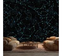 Constellations Wallpaper, Astrology Zodiac Wallpaper for Living Room, Bedroom, Non-Woven Decor Wall Paper, Photo Mural Dining Room, Hallway, Lounge, 100 X 70 cm IW114