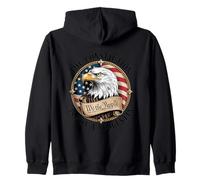 Constitution Is Not A Suggestion Eagle American Flag Zip Hoodie