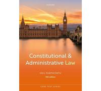 Constitutional and Administrative Law