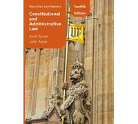 Constitutional and Administrative Law: 23 (Hart Law Masters)